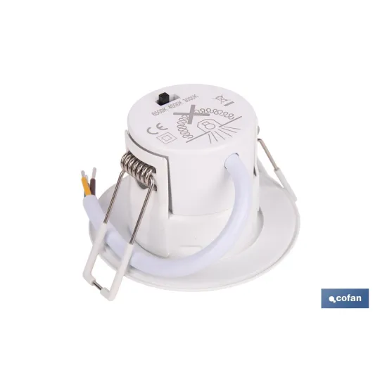 DOWNLIGHT ESTANCO 6 W IP65 600 LM 3 CCT Ø80 X 50 MM
