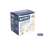 APLIQUE LED RECARGABLE CON SENSOR 3,7 V 0,4 Ah IP20 2700 K Ø60 MM