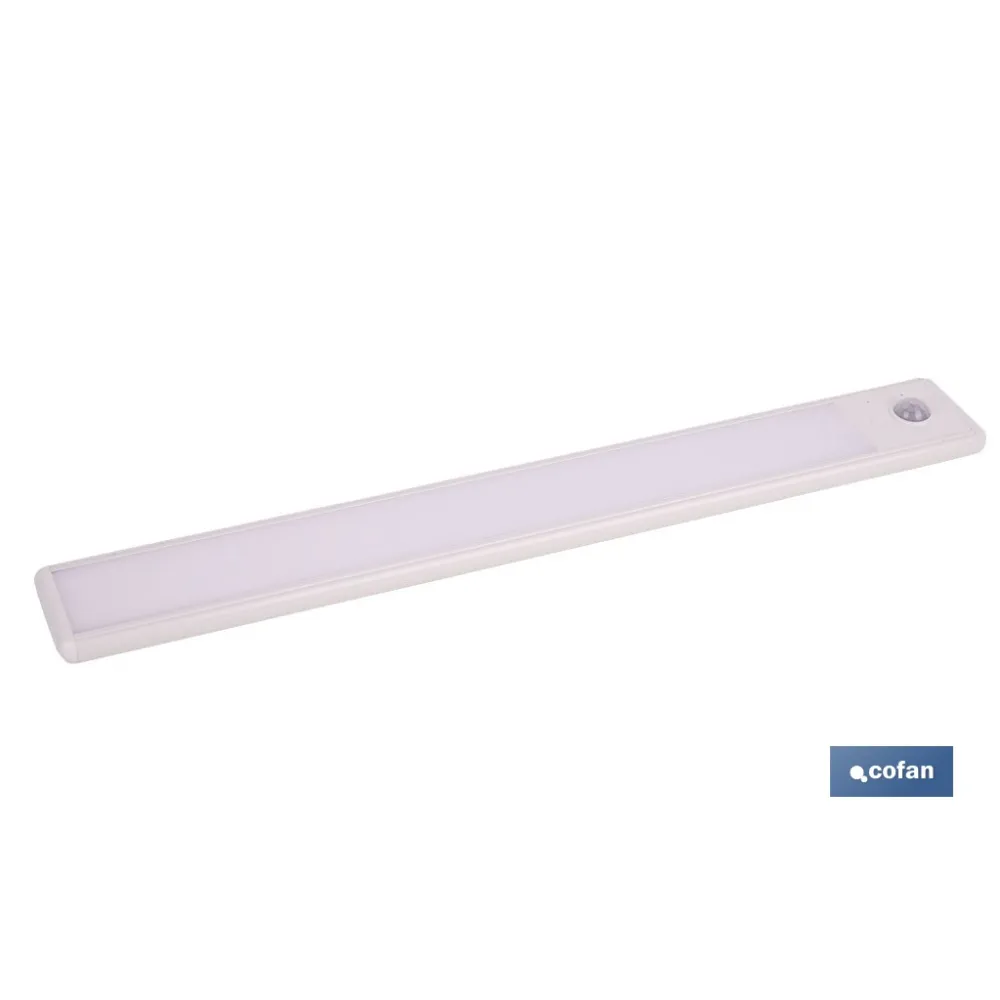 APLIQUE LED RECARGABLE CON SENSOR 3,7 V 1,5 Ah 120 LM 3CCT 300 X 40 MM