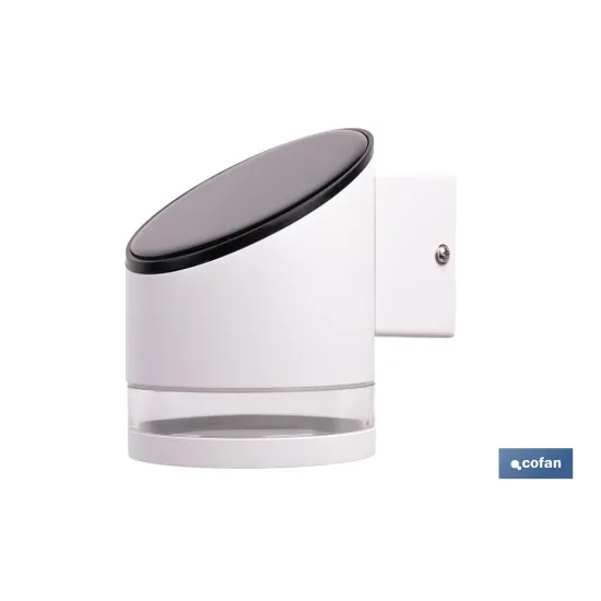 APLIQUE LED SOLAR BLANCO CON SENSOR 3,7 V 1,2 Ah IP65 3000 K 120 X 90 X 120 MM