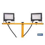 TRÍPODE TELESCÓPICO CON 2 PROYECTORES LED 2 X 20 W 6500 K 1,4 M