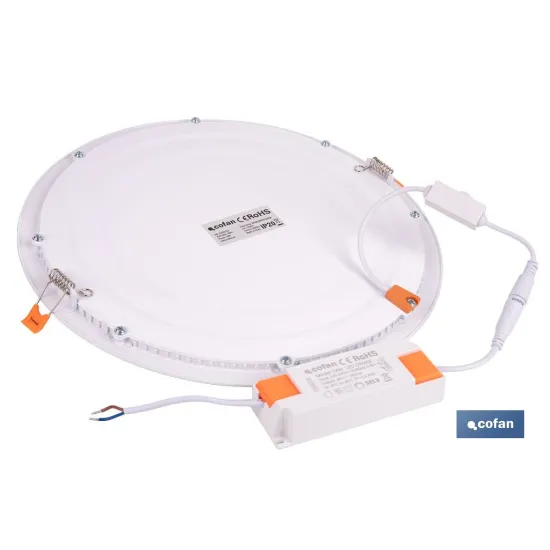 DOWNLIGHT EMPOTRABLE BLANCO SMD 24 W 2400 LM Ø295 MM 3CCT