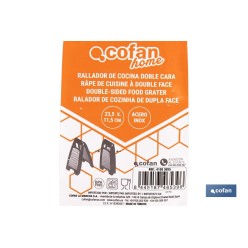 RALLADOR DE COCINA DOBLE LADO 23,5 X 11,5 CM