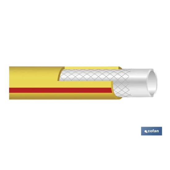 MANGUERA PVC MODELO STORM 3C TRENZADA Ø19X50 m
