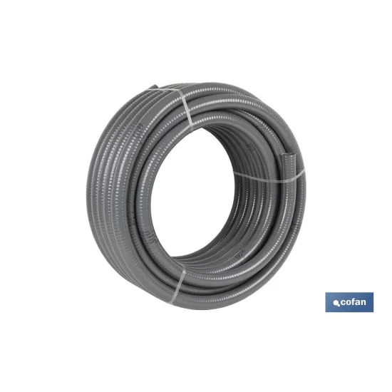 ROLLO DE TUBERIA HIDRO GRIS CERTIFICADA Ø50mm 25m