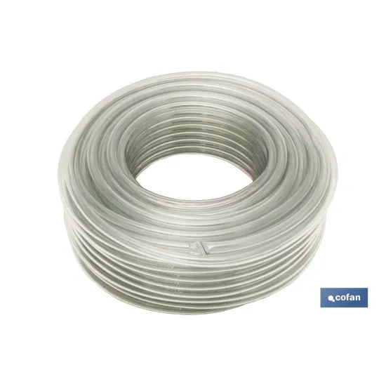 MANGUERA PVC MONOCAPA CRISTAL 14x19mm/50m