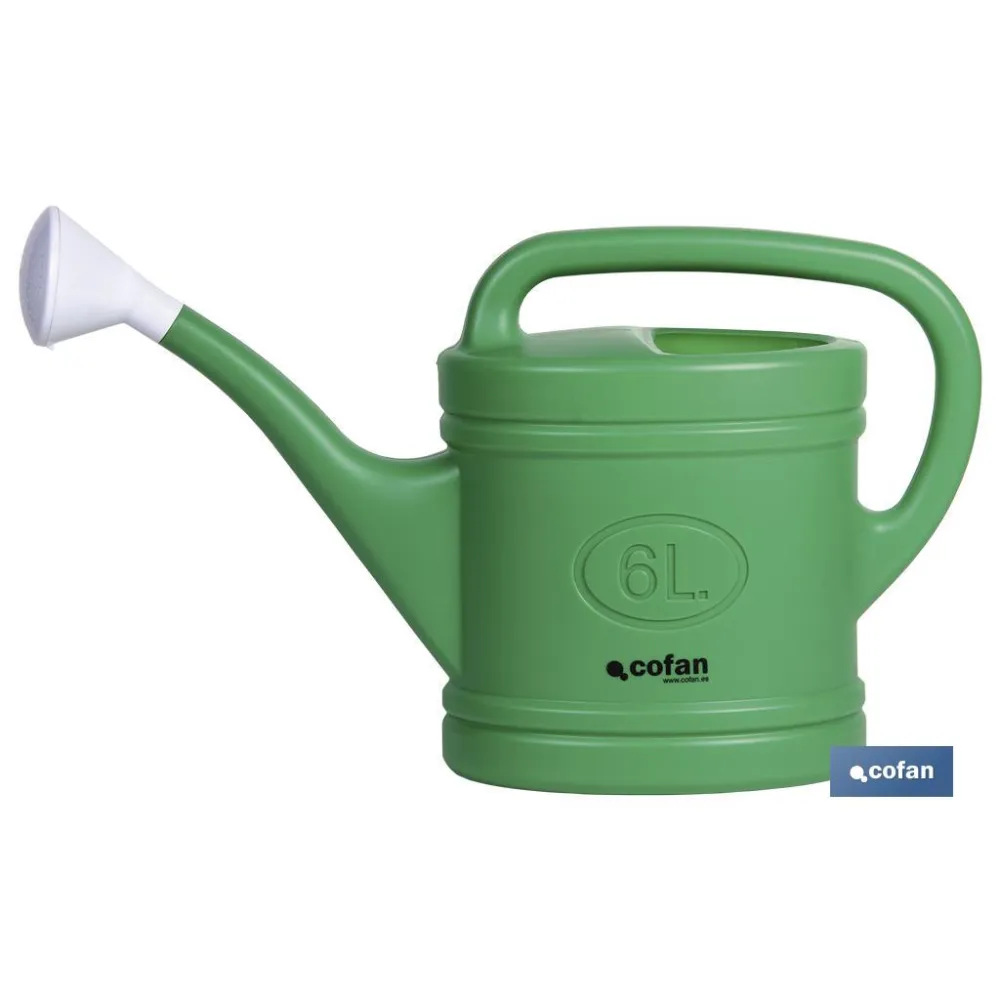 REGADERA VERDE 6 LITROS 53X15X32cm