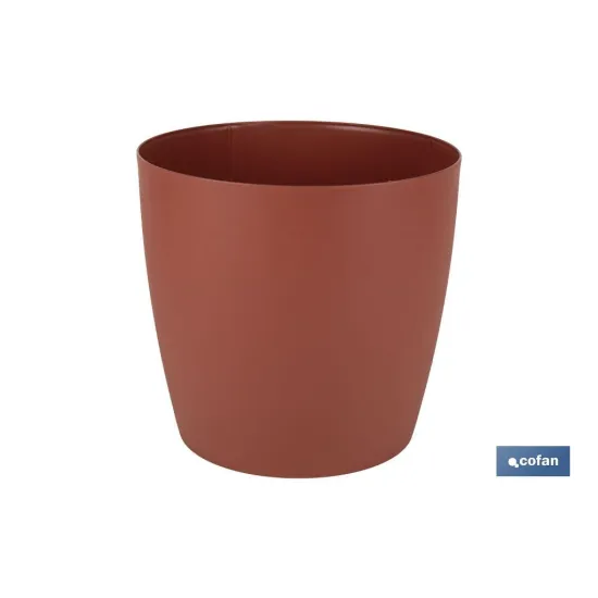 MACETA CAMELIA DE COLOR ARCILLA 18 X17,8 CM