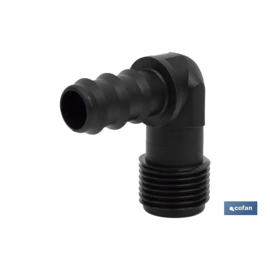 CONEXIÓN EN CODO 90º R.MACHO Ø16MM-1/2 Venta unitaria