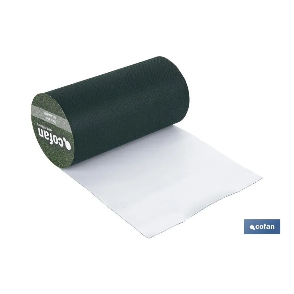 CINTA DE UNIÓN PARA CÉSPED ARTIFICIAL UNA CARA 15 CM X 5 M VERDE