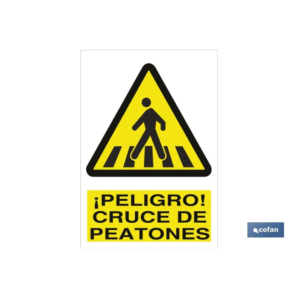 SEÑAL POLIESTIRENO 210X148MM.