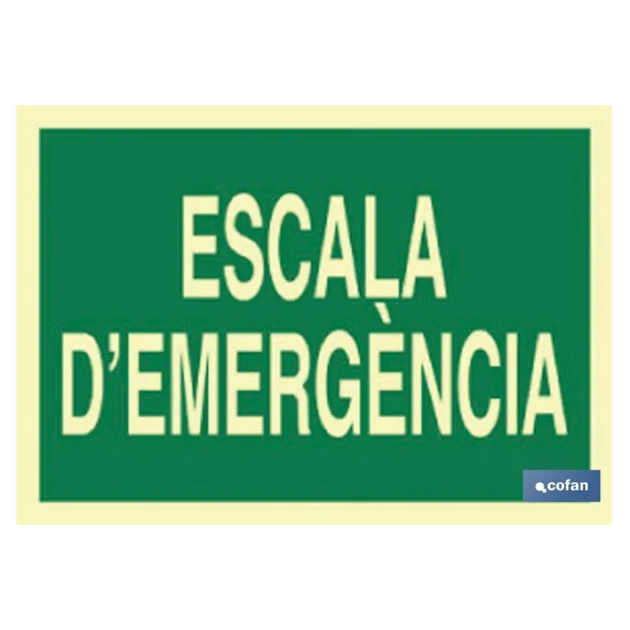SEÑAL LUMINISCENTE 297X210MM.