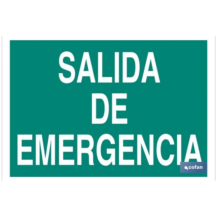SEÑAL LUMINISCENTE 297X210MM.