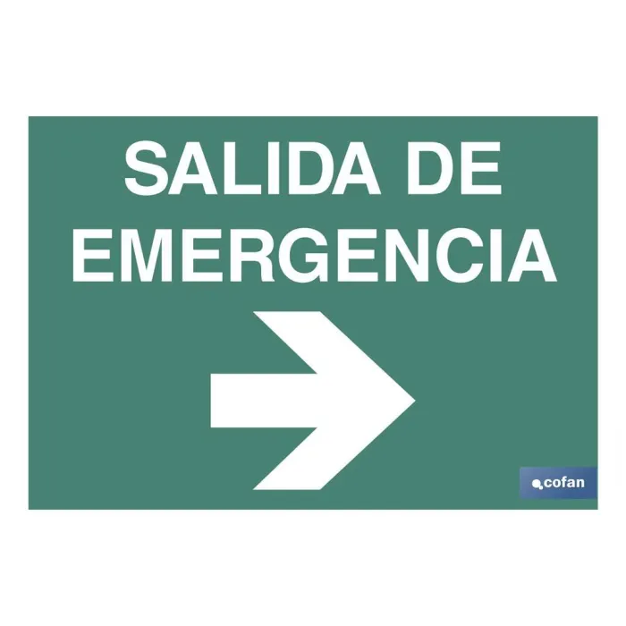 SEÑAL LUMINISCENTE 297X210MM.