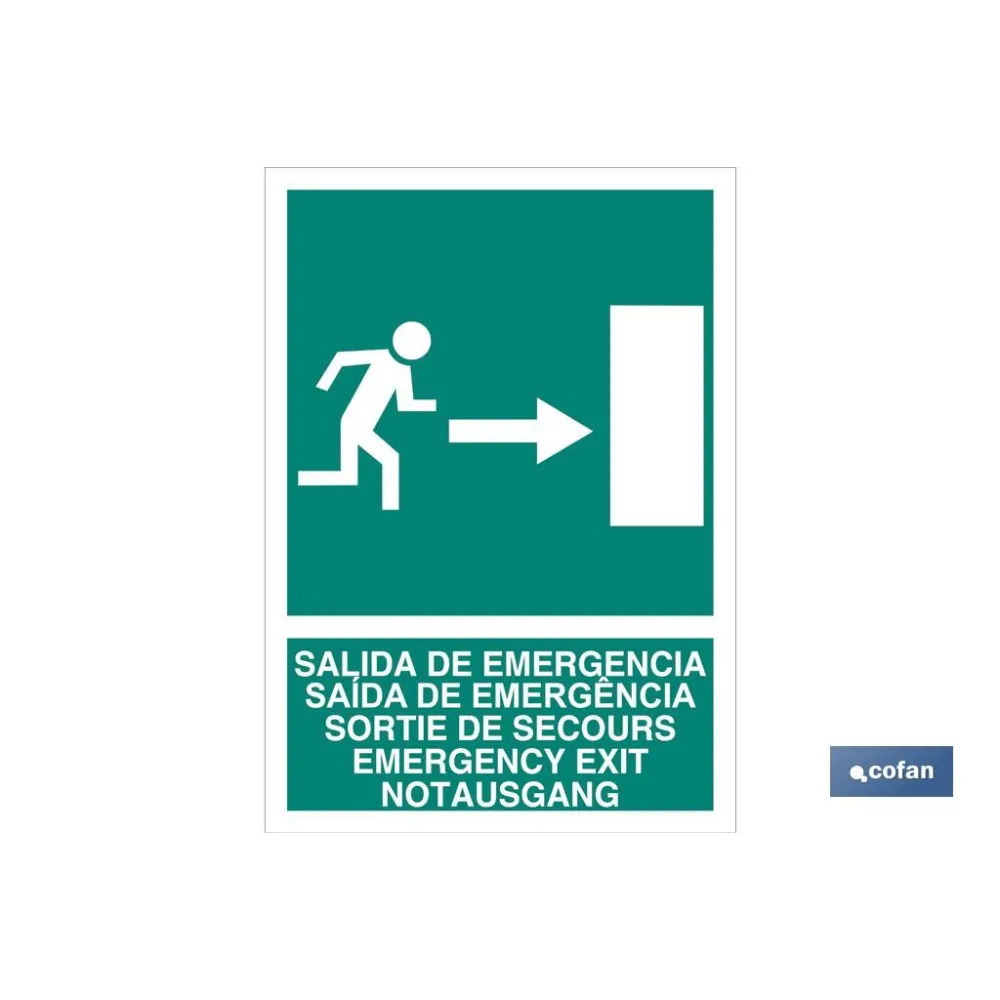 SEÑAL LUMINISCENTE 297X210MM.