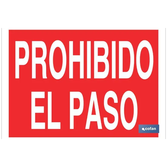 SEÑAL  POLIESTIRENO 297X210MM