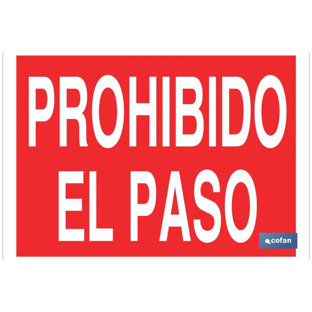 SEÑAL  POLIESTIRENO 297X210MM