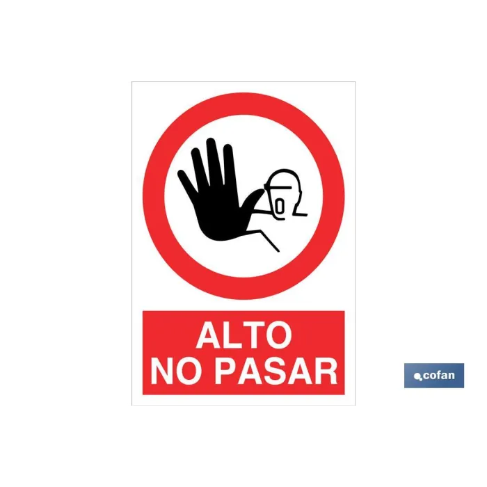 SEÑAL POLIESTIRENO 297X210 MM.