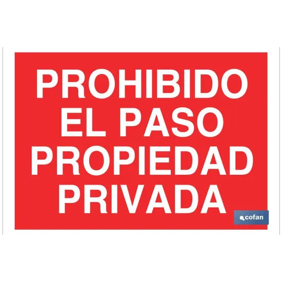 SEÑAL POLIESTIRENO 297X210MM