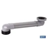 MANGUITO HORIZONTAL DE CONEXIÓN AJUSTABLE Ø90 MM - 90/110 MM 490-170 MM