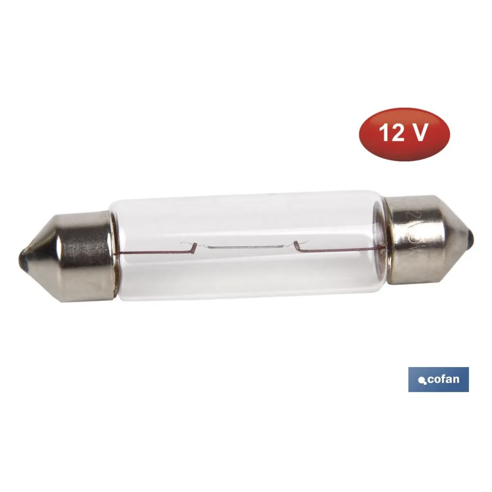 LÁMPARA PLAFONIER C5W (11X44mm) 12V venta unitaria