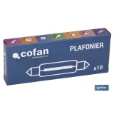 LÁMPARA PLAFONIER C10W (11X38mm) 12V venta unitaria