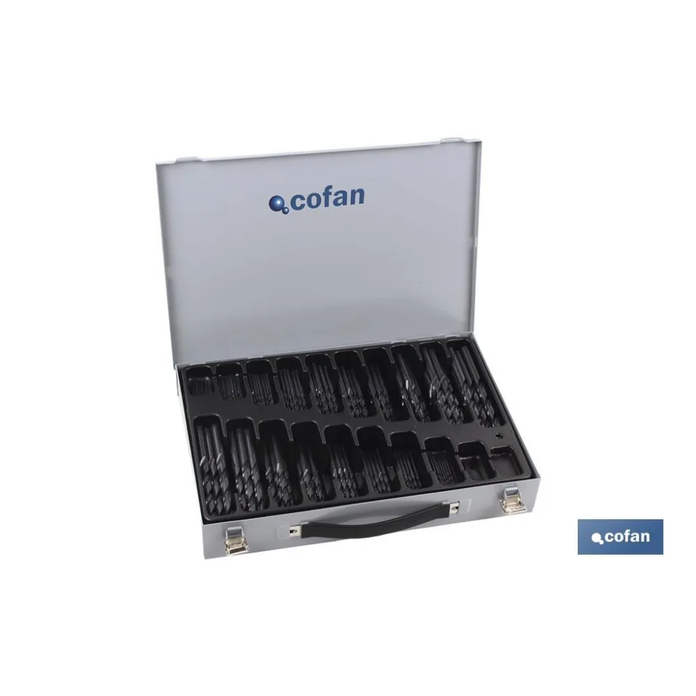 MALETIN SURTIDO BROCAS HSS 1-10 - 250 Und