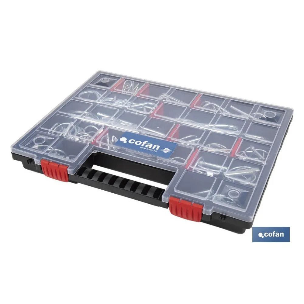 MALETÍN SURTIDO PASADORES R Y ANILLA (120 PCS)