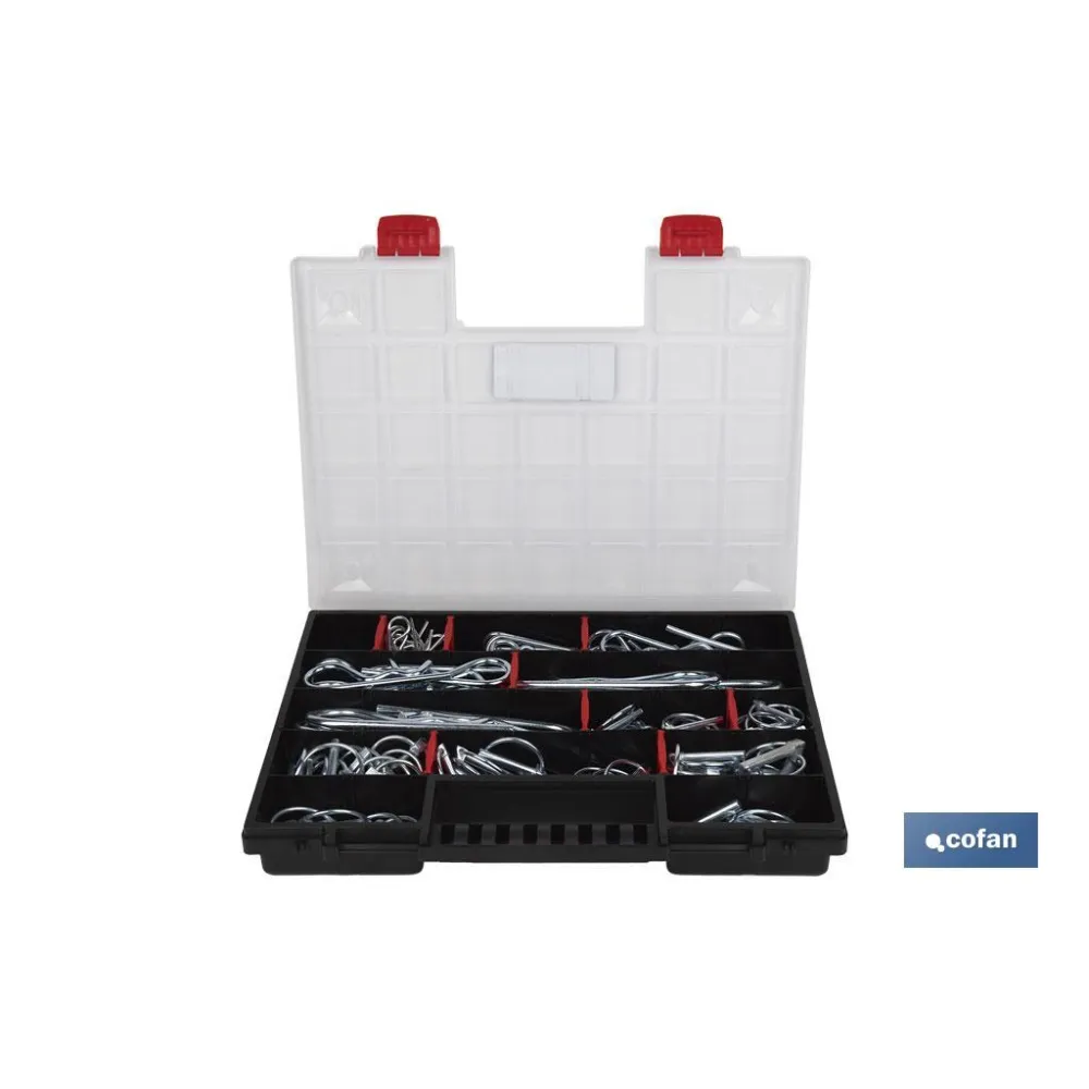MALETÍN SURTIDO PASADORES R Y ANILLA (120 PCS)