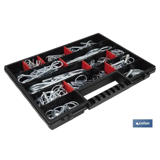 MALETÍN SURTIDO PASADORES R Y ANILLA (120 PCS)
