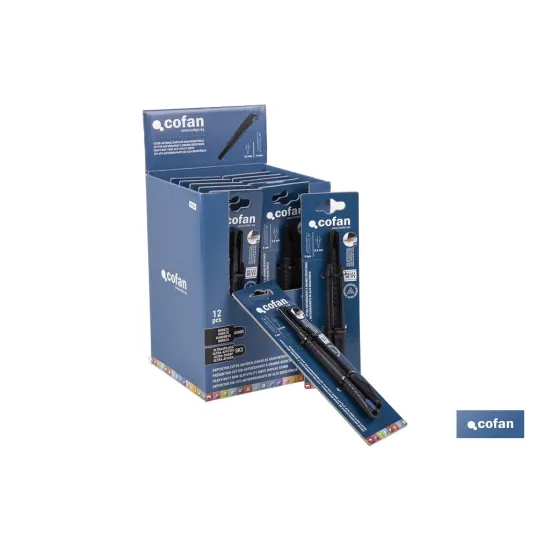 EXPOSITOR DE CÚTER ANTIDESLIZANTE HEAVY DUTY 9 MM 12 UDS.