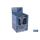 EXPOSITOR DE CÚTER ANTIDESLIZANTE HEAVY DUTY 18 MM 12 UDS.