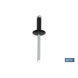 REMACHE FLOR CABEZA ANCHA 4,8 X 20 MM NEGRO