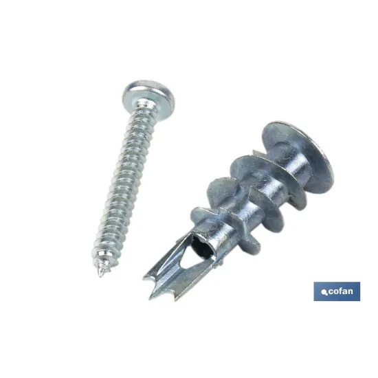 TACO ZAMAK 13X32 PARA PLACAS C/TORNILLO 4,2X32 Venta unitaria