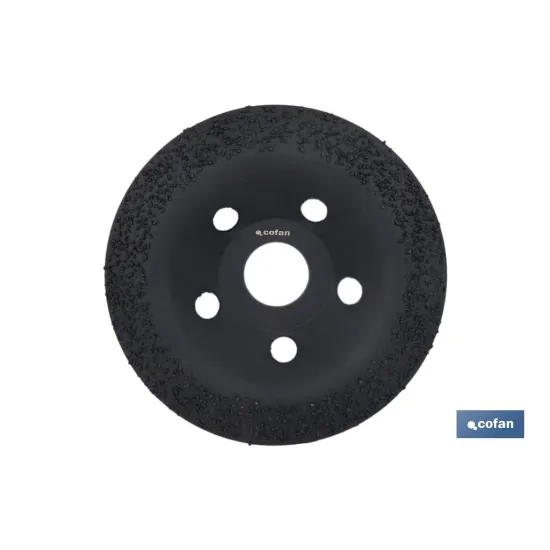 PLATO RECTIFICADOR CARBURO DE TUNGSTENO MULTIMATERIALES Ø115 X 22,23 GRANO MEDIO