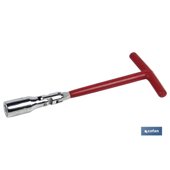 LLAVE DE BUJIA ARTICULADA 16x240mm-(5/8)