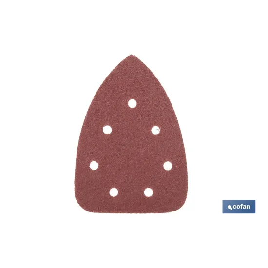 HOJA DE LIJADO LIJADORA MOUSE 7 AGUJEROS 100 X 140 MM G 80