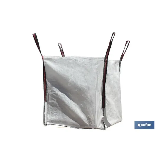 BIG BAG ESCOMBROS 85x85x90 cms COLOR BLANCO