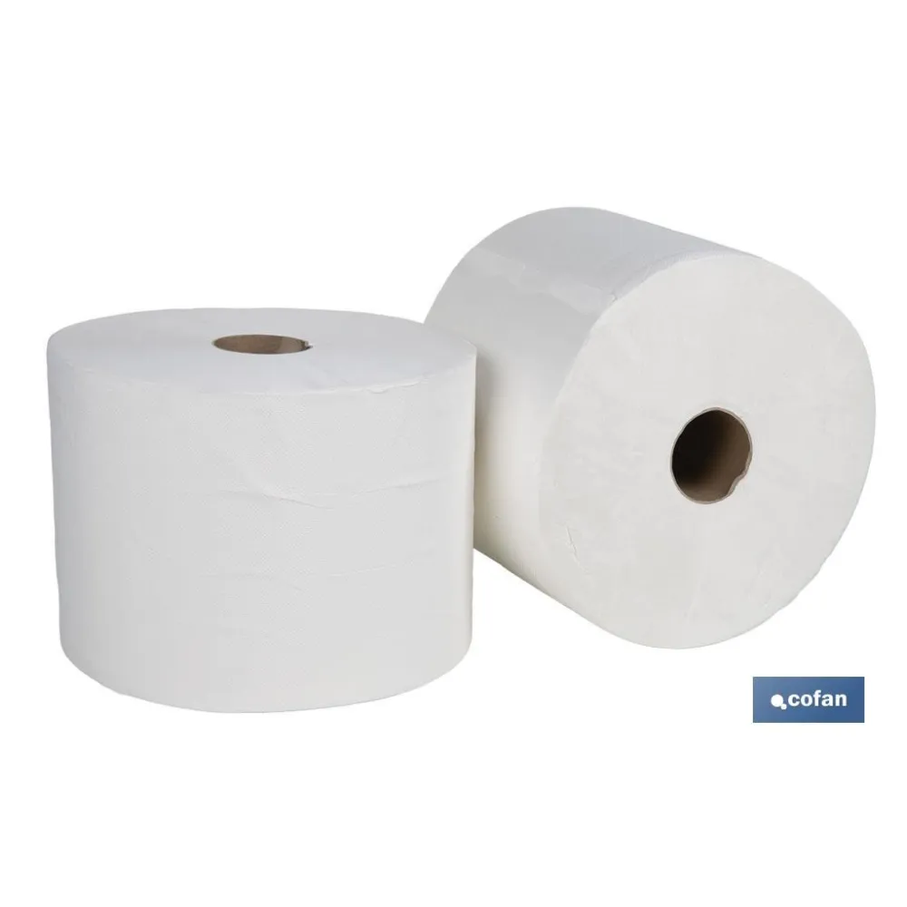 BOBINA CELULOSA EXTRA-LAMINADA VIRGEN 2 CAPAS 3K. 287 MT(2ROLLOS).