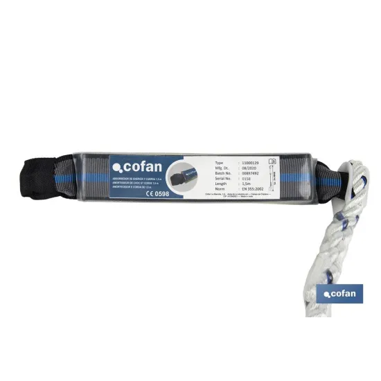 ABSORBEDOR DE ENERGÍA CON CUERDA 1,5 M