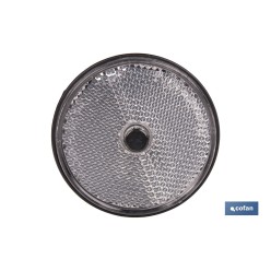CATADIÓPTRICO REDONDO BLANCO Ø 60 MM CON TORNILLO