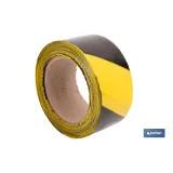 CINTA BALIZAM. AMARILLA/NEGRA 50MM X 100MTS