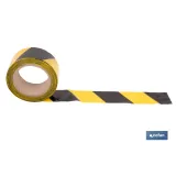 CINTA BALIZAM. AMARILLA/NEGRA 50MM X 100MTS