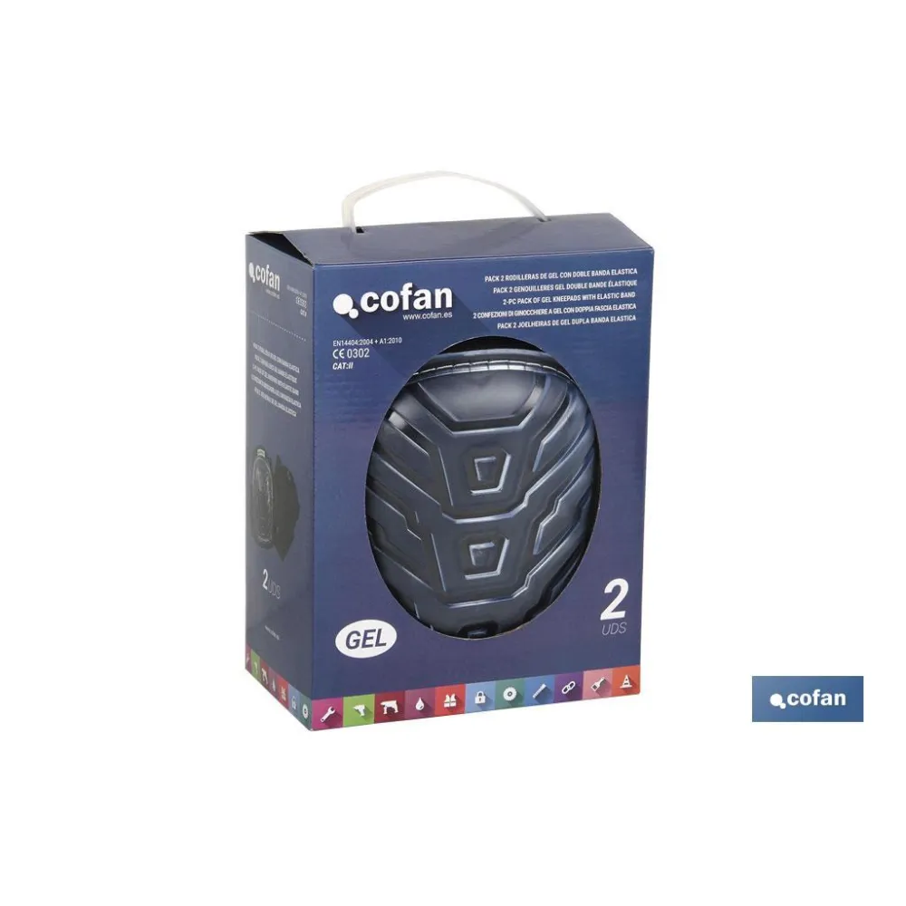PACK 2 RODILLERAS DE GEL DOBLE BANDA ELASTICA