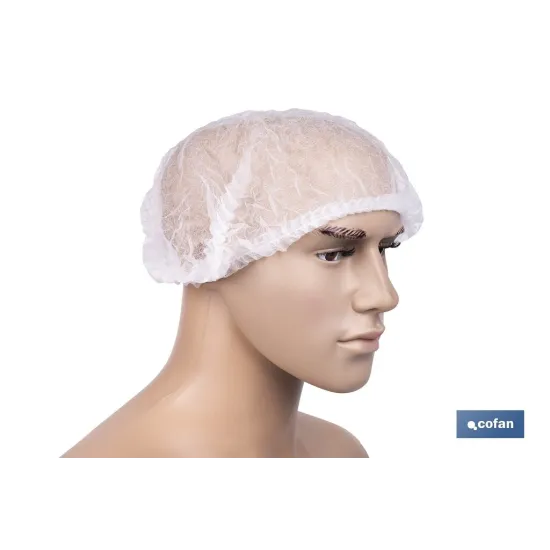 GORRO DESECHABLE ACORDEÓN DE PP 100 UDS.