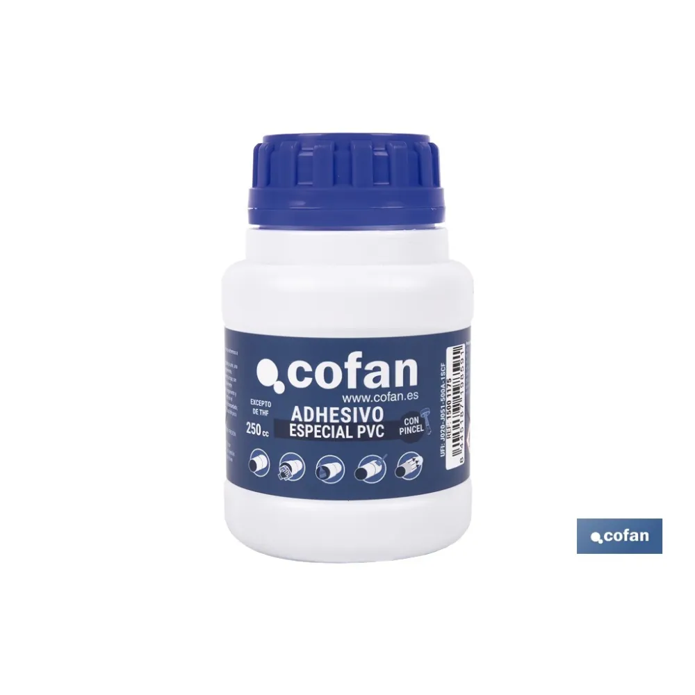 ADHESIVO PARA PVC 250 ML AGUA POTABLE