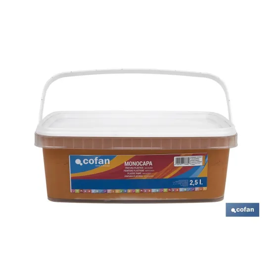 PINTURA PLÁSTICA MONOCAPA Naranja Tostado (2,5 LT)