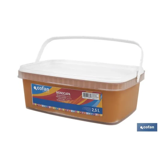 PINTURA PLÁSTICA MONOCAPA Naranja Tostado (2,5 LT)