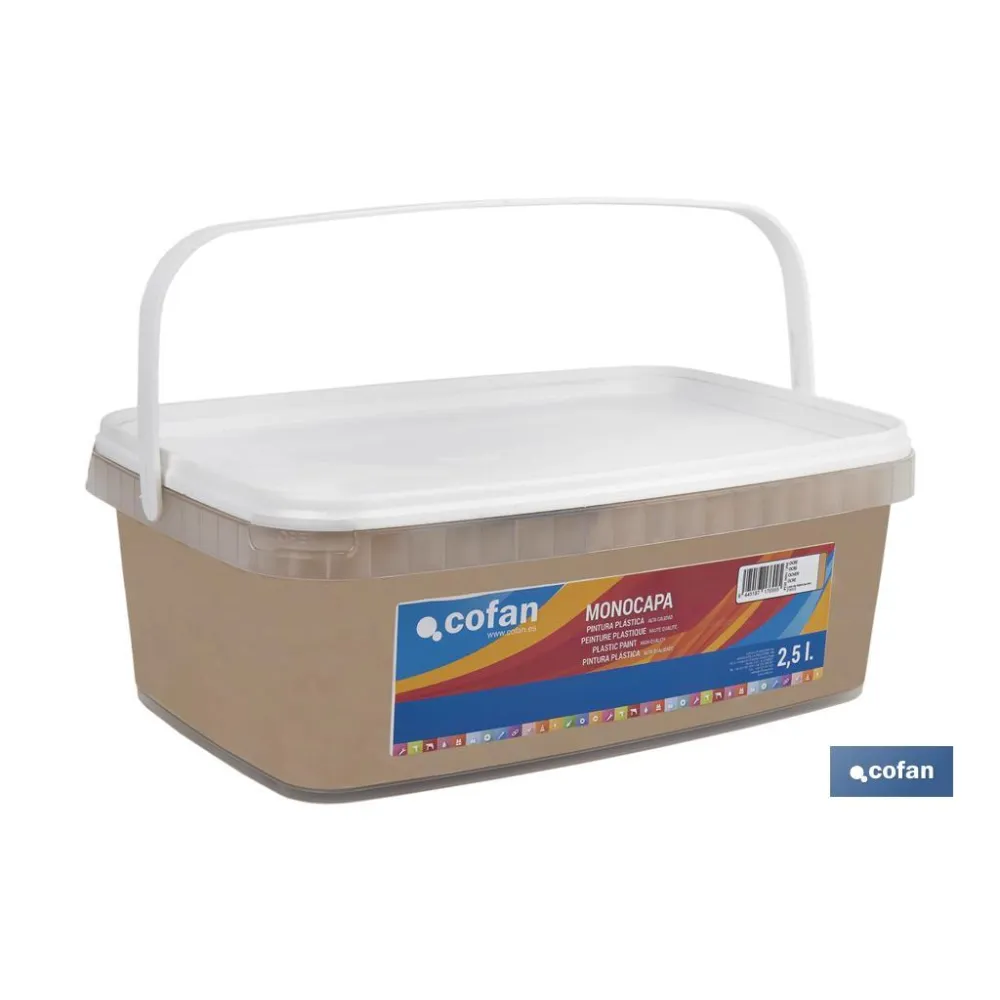 PINTURA PLÁSTICA MONOCAPA Ocre (2,5 LT)
