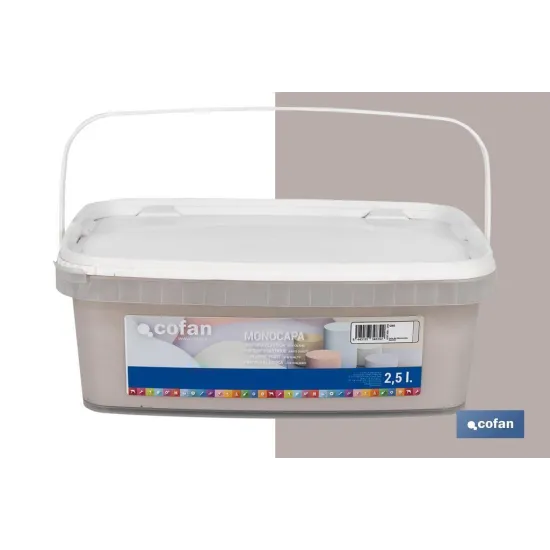 PINTURA PLÁSTICA MONOCAPA GRIS 2,5 L